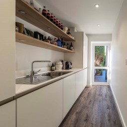Added modern kitchen space