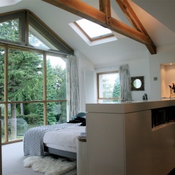 Master bedroom with glazed gable